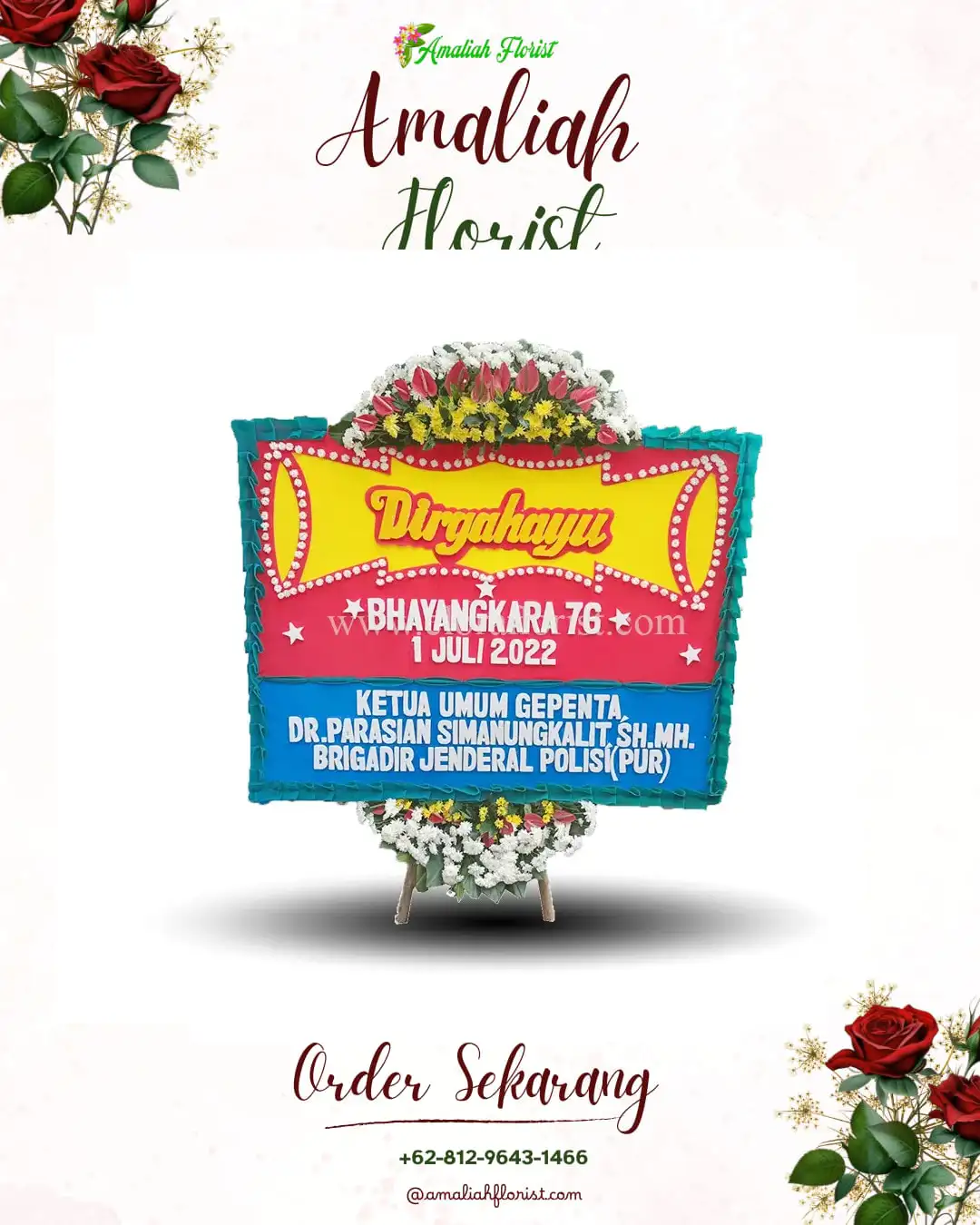 Papan Bunga HUT Ulang Tahun Ketungau Tengah